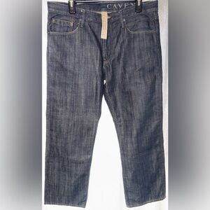 Rare Burberry Britt Cavendish Straight Leg Jeans 34R Dark Blue Nova Check Pocket